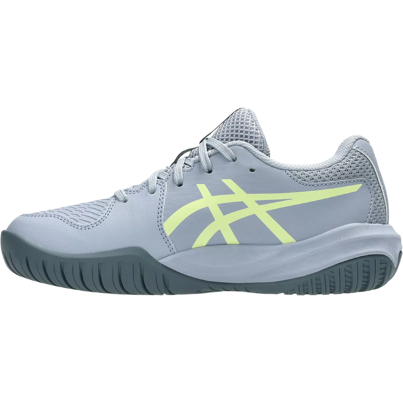 Youth Gel-Resolution X Grade School, Asics Youth Gel-Resolution X Grade School in 402-Grey Blue/Pistachio right inside profile