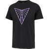 47 Brand Valkyries Imprint Franklin Tee in Flint Black