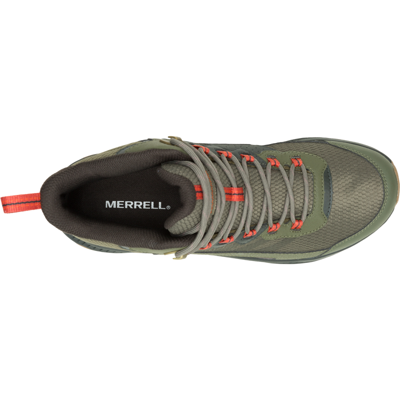NEW MERRELL men\'s speed strike 2 mid wp shoe in olive Merrell Mens Speed Strike 2 Mid Waterproof Shoes | OLIVE  main image 4