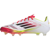 Adidas F50 Elite Firm Ground in White/Core Black/Solar Yellow left profile
