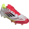 Adidas F50 Elite Firm Ground in White/Core Black/Solar Yellow front right