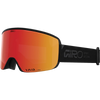 Giro Axis in Black Stacked + Vivid Ember / Vivid Infrared