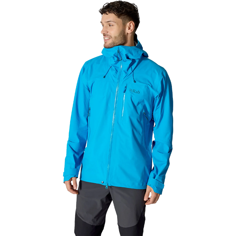 Rab Men’s Firewall Jacket – Lightweight Waterproof Hooded Rain Jacket For Hiking, Climbing & Travel, 3-Layer Pertex Shield