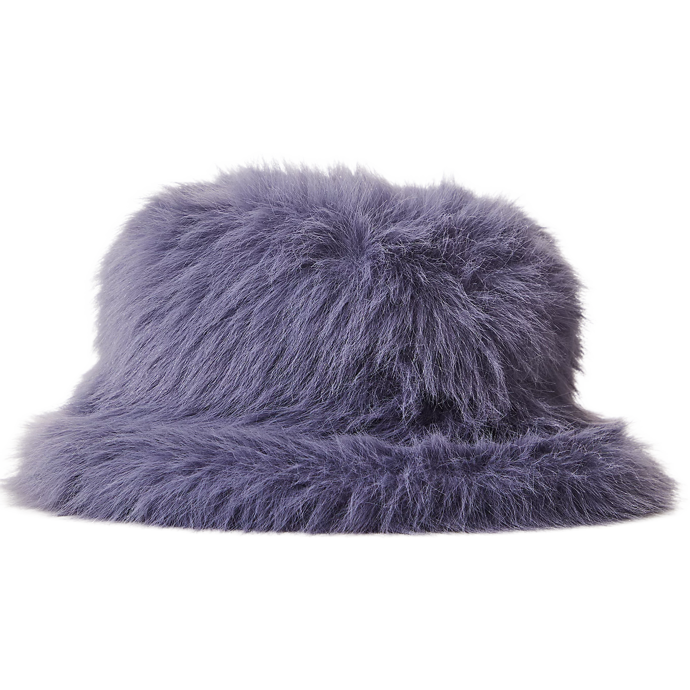 Purple faux fur bucket hat (OS) Purple Faux Fur Bucket Hat-Festival Hat-Floppy Hat-Fur Hat  main image 3