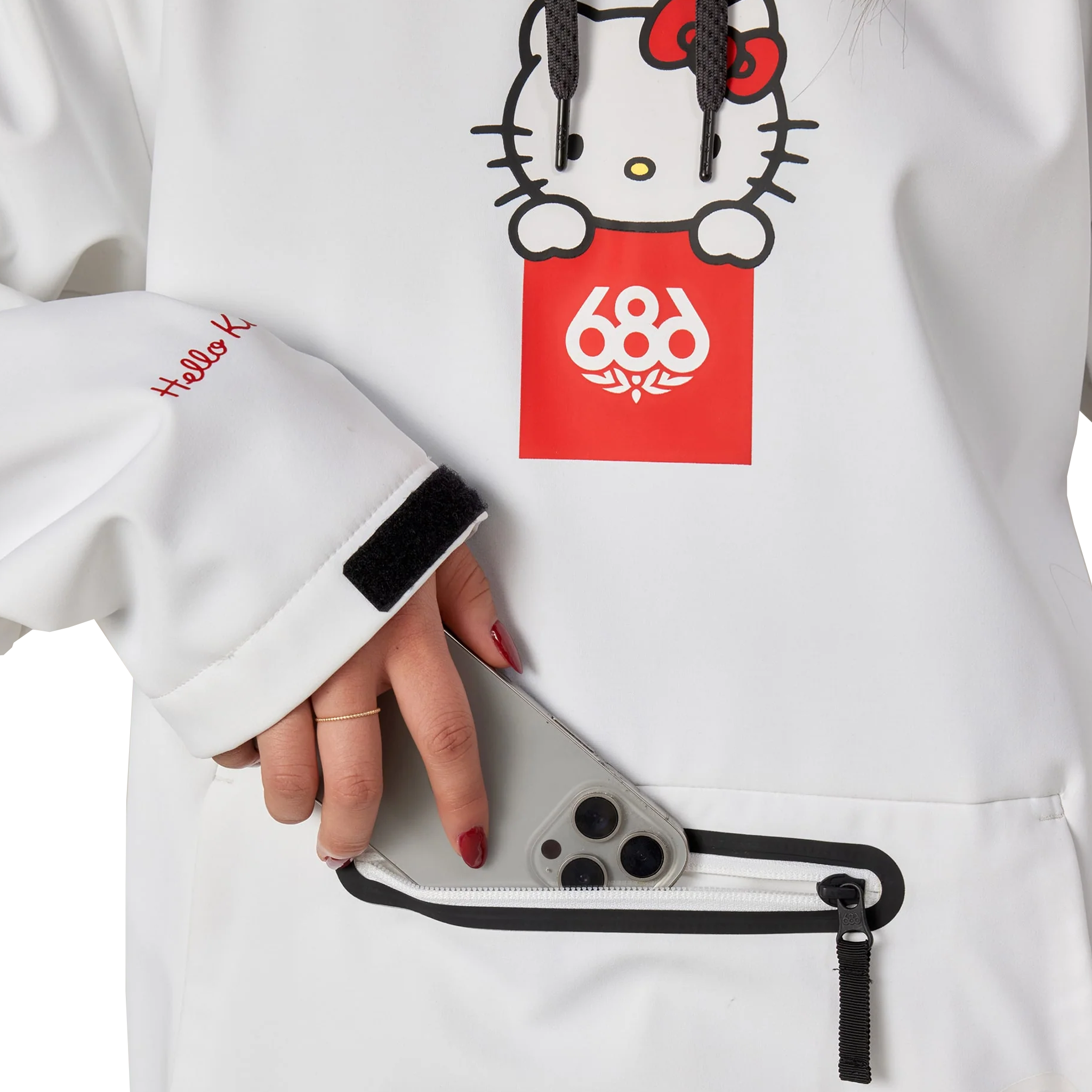 Women's Hello Kitty Waterproof Hoody alternate view