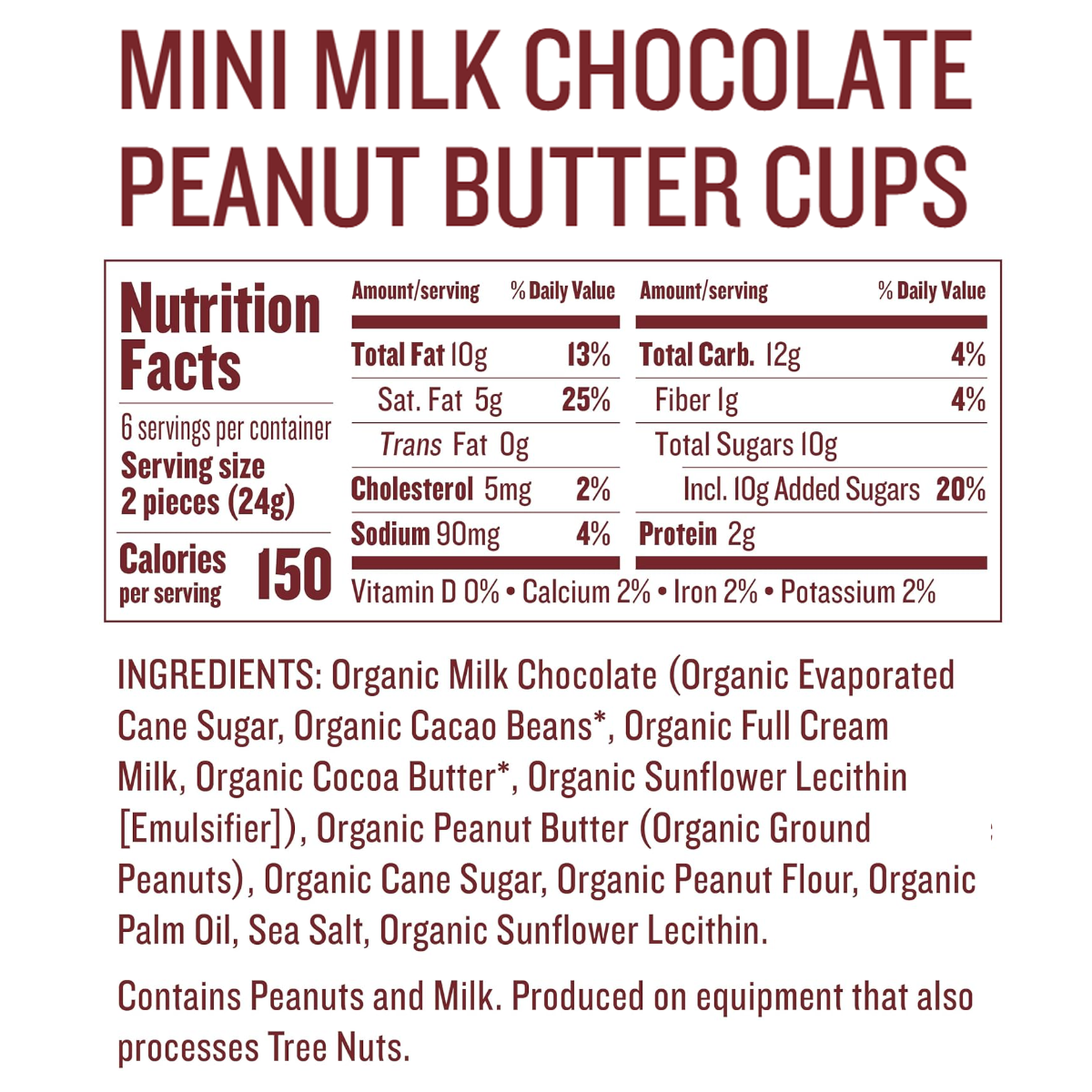 Mini Chocolate Peanut Butter Cups alternate view