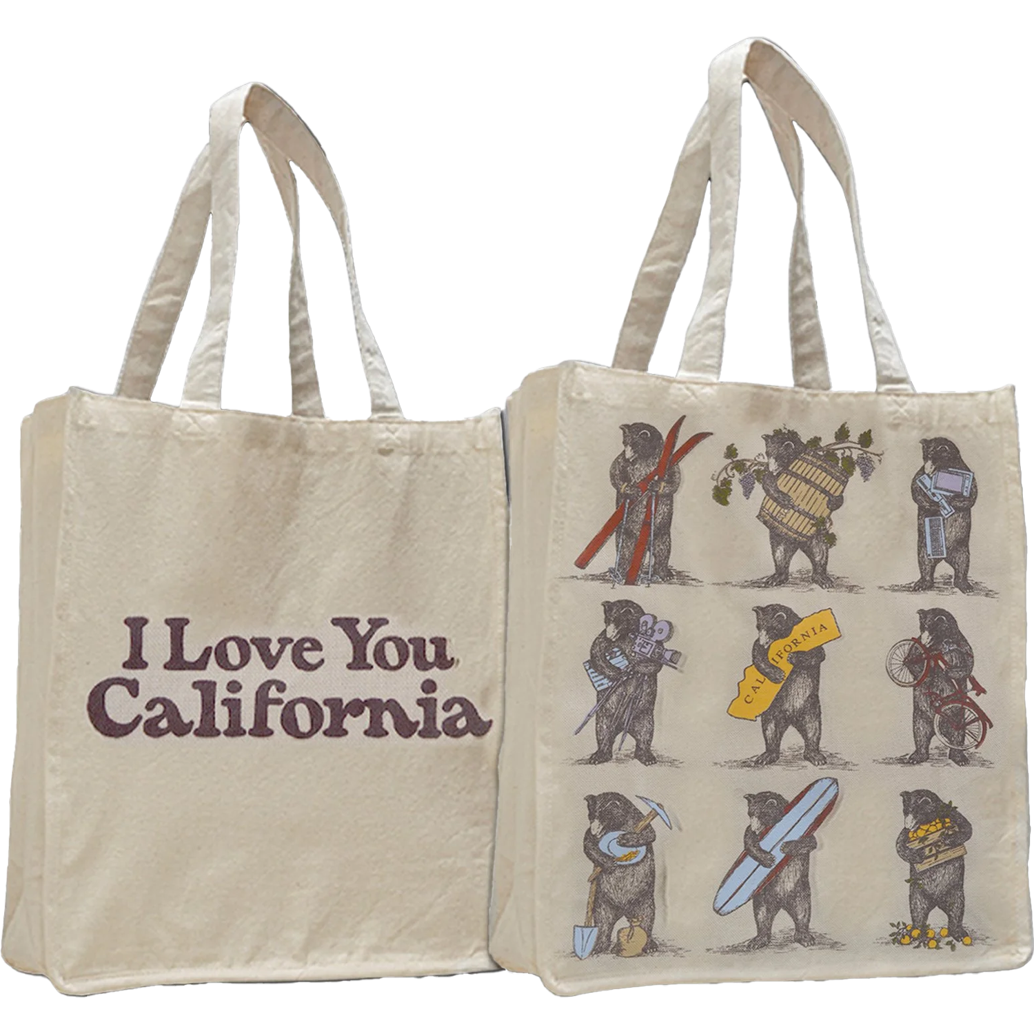 Cotton Canvas Ca 9-Bear Tote alternate view