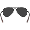 Ray Ban Aviator Max - Black/Black Polarized back