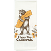 SF Mercantile California Bear & Poppy Tea Towel