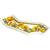 SF Mercantile California State with Poppies Trinket Tray 3/4 View