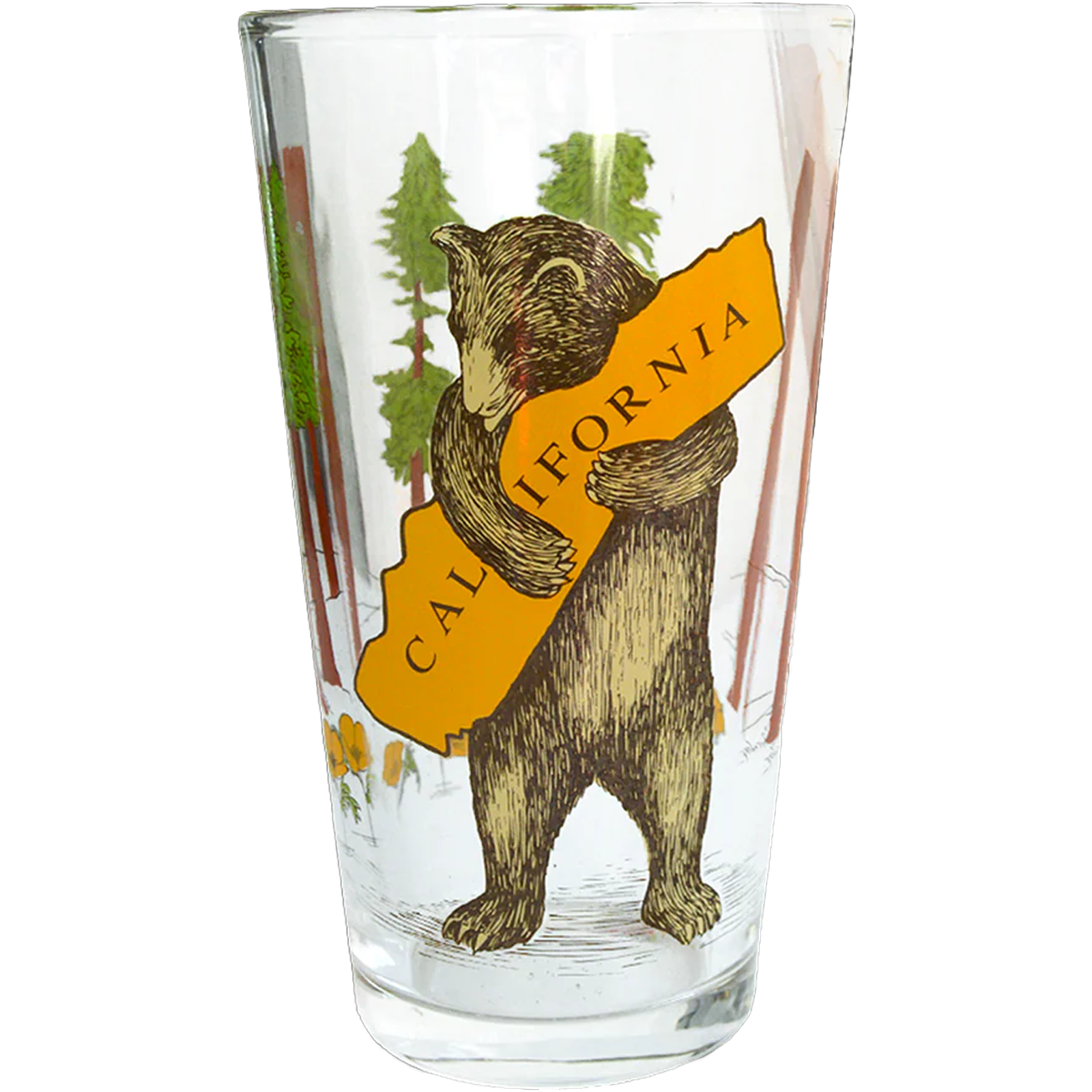 California Bear Hug Pint Glass alternate view