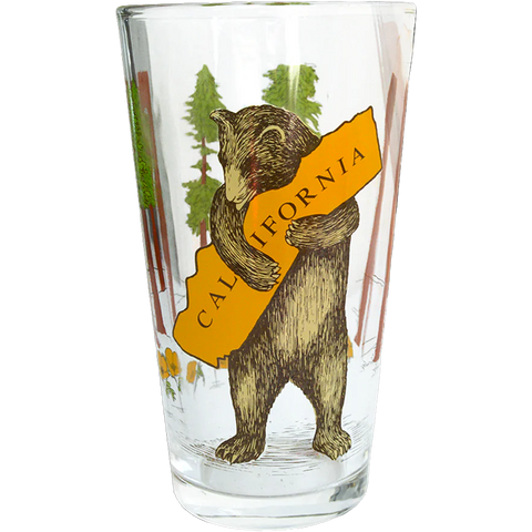 California Bear Hug Pint Glass