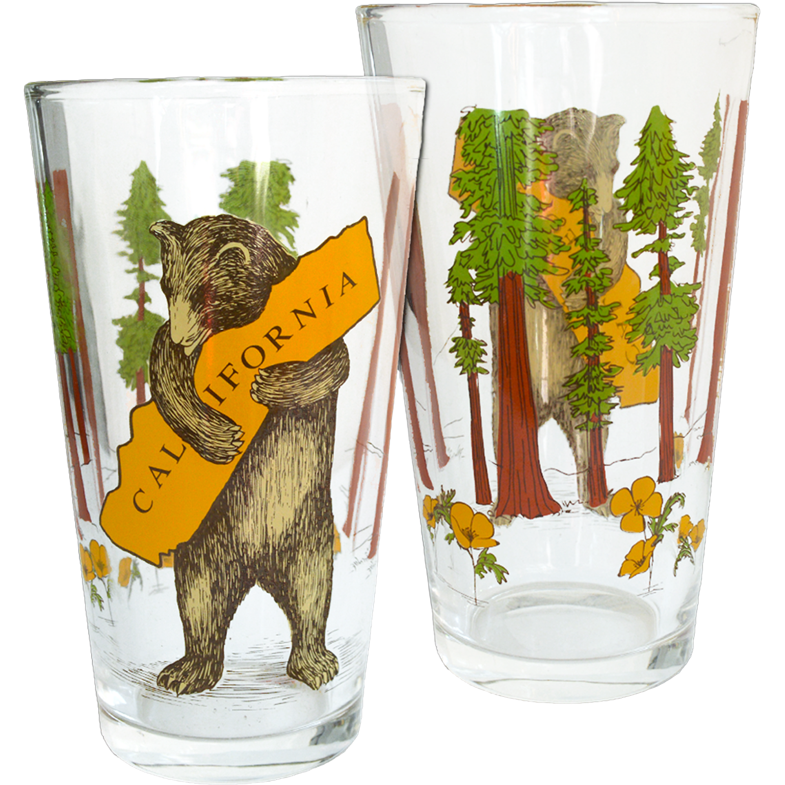 California Bear Hug Pint Glass alternate view