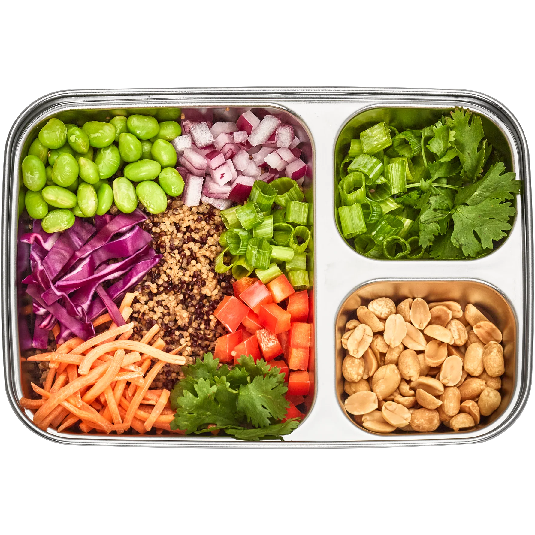 3-Compartment Divided Rectangle 24oz alternate view