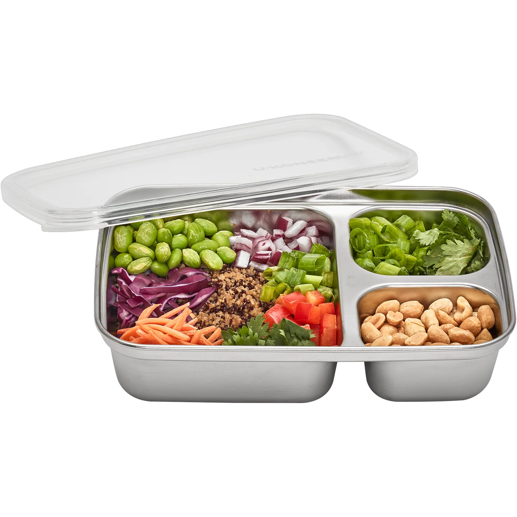 3-Compartment Divided Rectangle 24oz alternate view