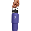 Hydro Flask 32 oz Wide Flex Straw Travel Bottle in Phantom with model