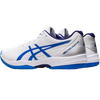 Asics Men's Solution Swift FF 102-White/Electric Blue pair heel