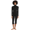 Icebreaker Women's 200 Oasis Long Sleeve 1/2 Zip 001-Black on model front