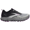 Brooks Women's Cascadia 17 28-Oyster/Blackened Pearl outside profile