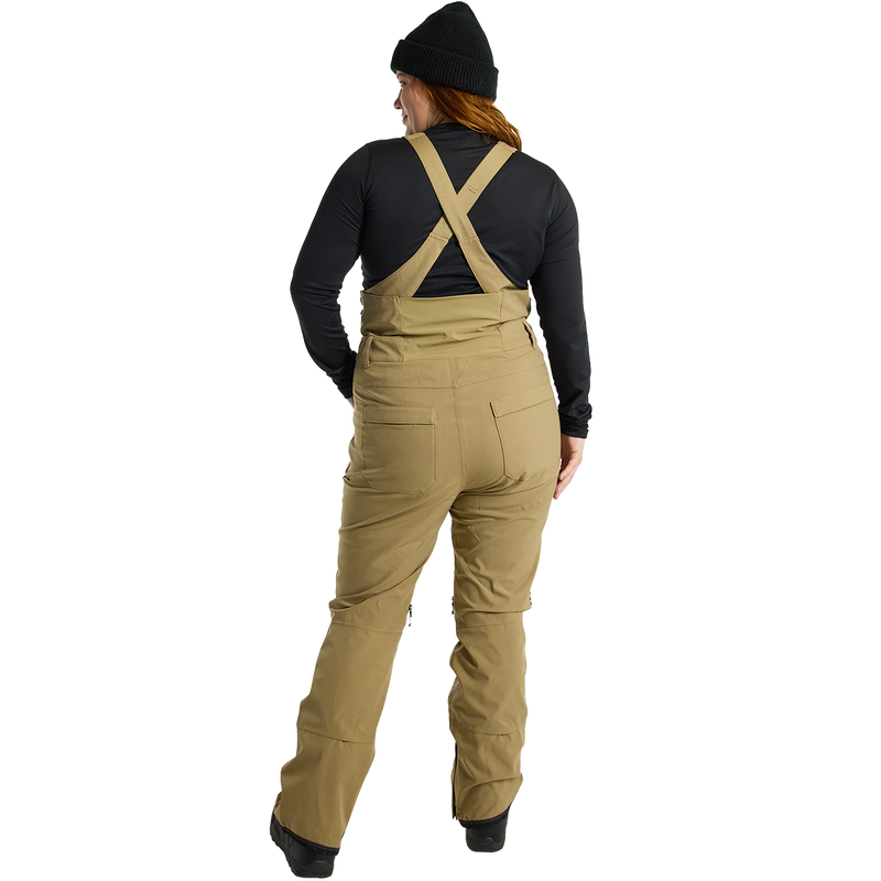 Women's Avalon 2L Bib, Burton Women's Avalon Stretch Bib 2L Pants 251-Kelp back