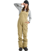 Burton Women's Avalon Stretch Bib 2L Pants - Short Kelp on model front