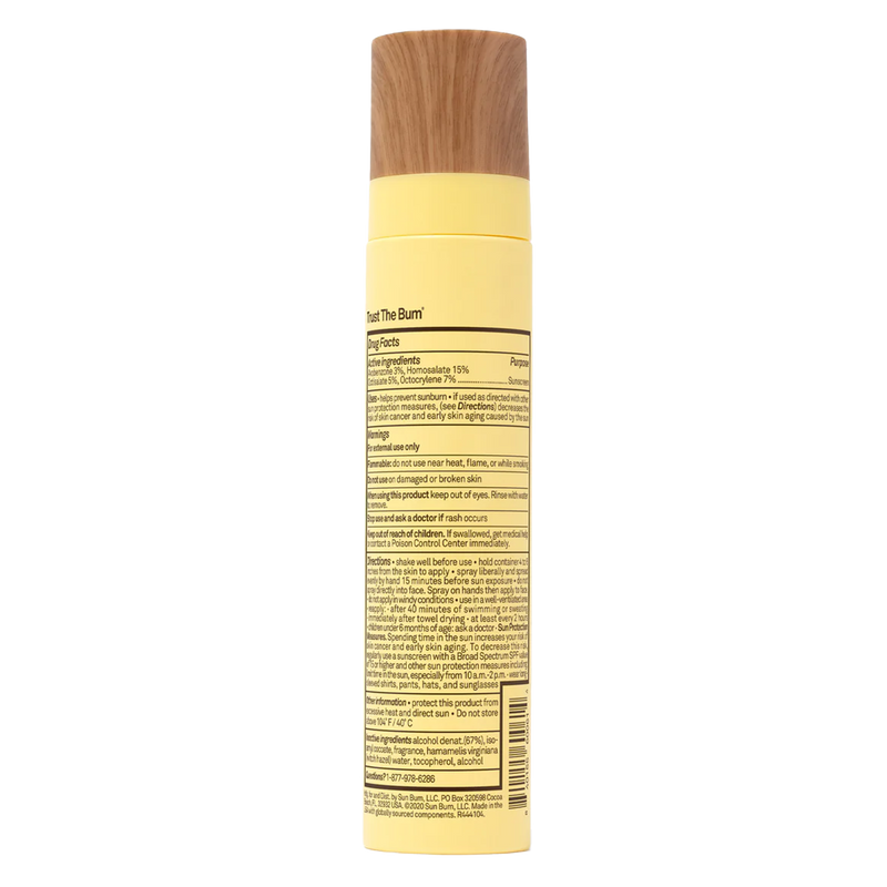 SPF 45 Sunscreen Face Mist, Sun Bum SPF 45 Sunscreen Face Mist back