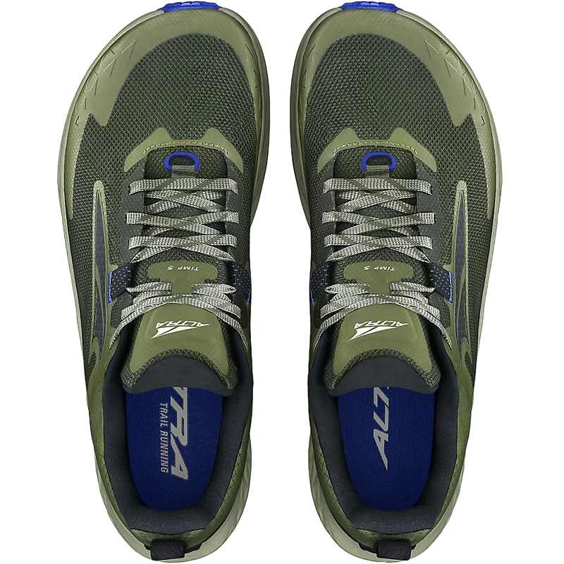 NEW ALTRA mens timp 5 trail running shoes in dusty olive Altra Men main image 4