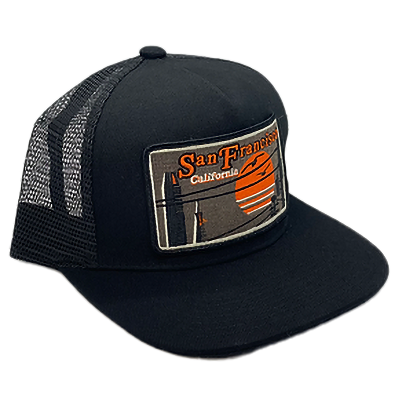 SF Powerlines Trucker, Bart Bridge SF Powerlines Trucker black right front