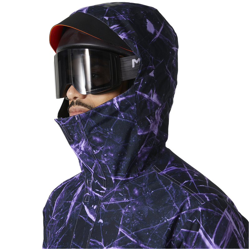 Men's Ullr D Insulated Anorak, Helly Hansen Men's Ullr D Insulated Anorak 699-Heather Ice hood