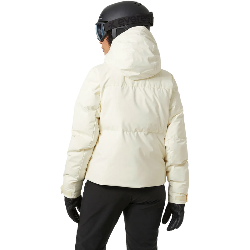 Women's Nora Short Puffy Jacket, Helly Hansen Women's Nora Short Puffy Jacket 047-Snow on model back