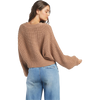 Roxy Women's Sundaze Sweater CLP0-Warm Taupe back