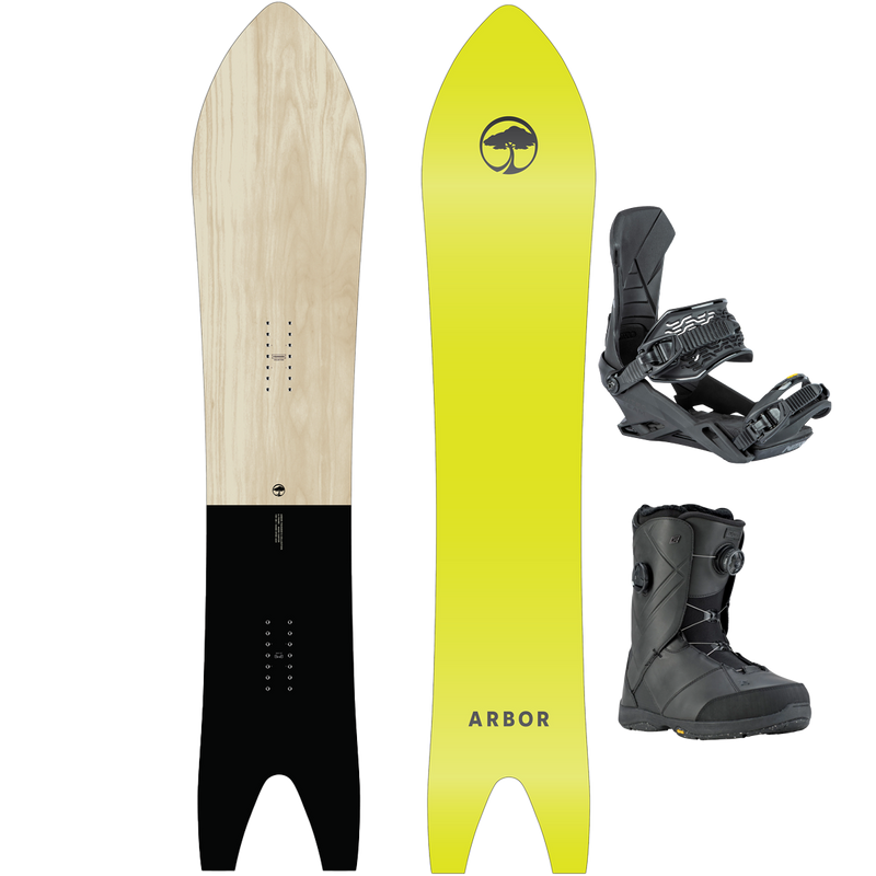 Arbor Snowboards A-Frame Demo Snowboard Package – Sports Basement