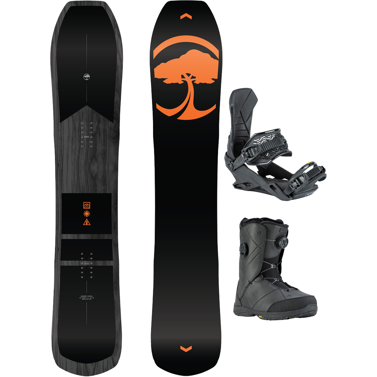 スノーボード Crunchhouse Arbor Snowboards Coda Demo Package – Sports Basement