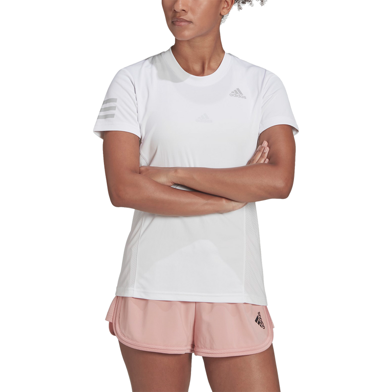 Women's Club Tee, Adidas Women's Club Tee White/Grey Two