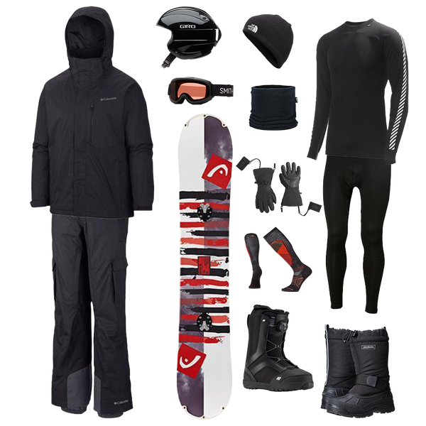 SB Rentals Columbia The Works Package - Men's Snowboard