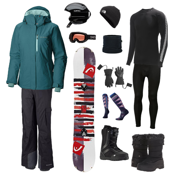 SB Rentals Columbia The Works Package - Women's Snowboard