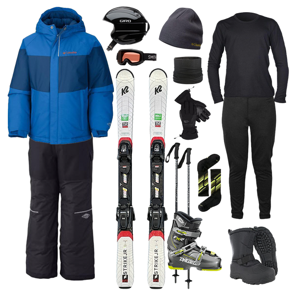 SB Rentals Columbia The Works Package w/ Bibs - Boy's Ski