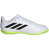 Adidas Youth Copa Pure.4 Indoor White/Lucid Lemon right profile