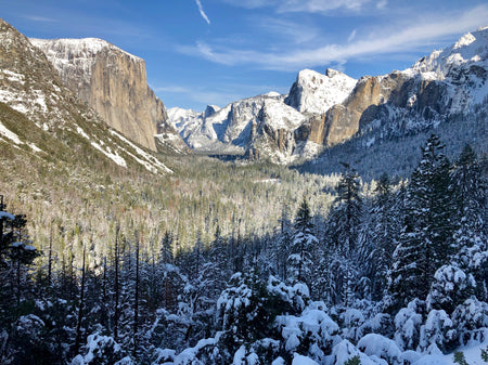 Snowshoeing yosemite: Dewey/crocker point