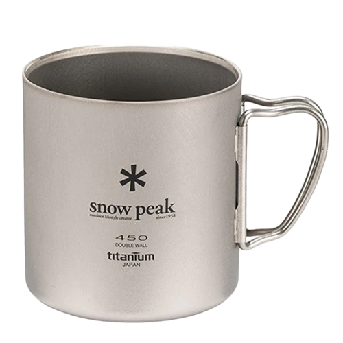  peak Ti-Double Wall 450 Mug 2個セット New: Renewed Ti-Double Mugs | Snow Peak