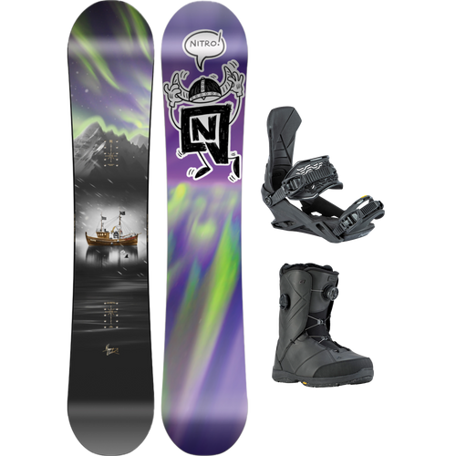 スノーボード Mars Nitro Team Pro Marcus Kleveland Demo Snowboard Package – Sports