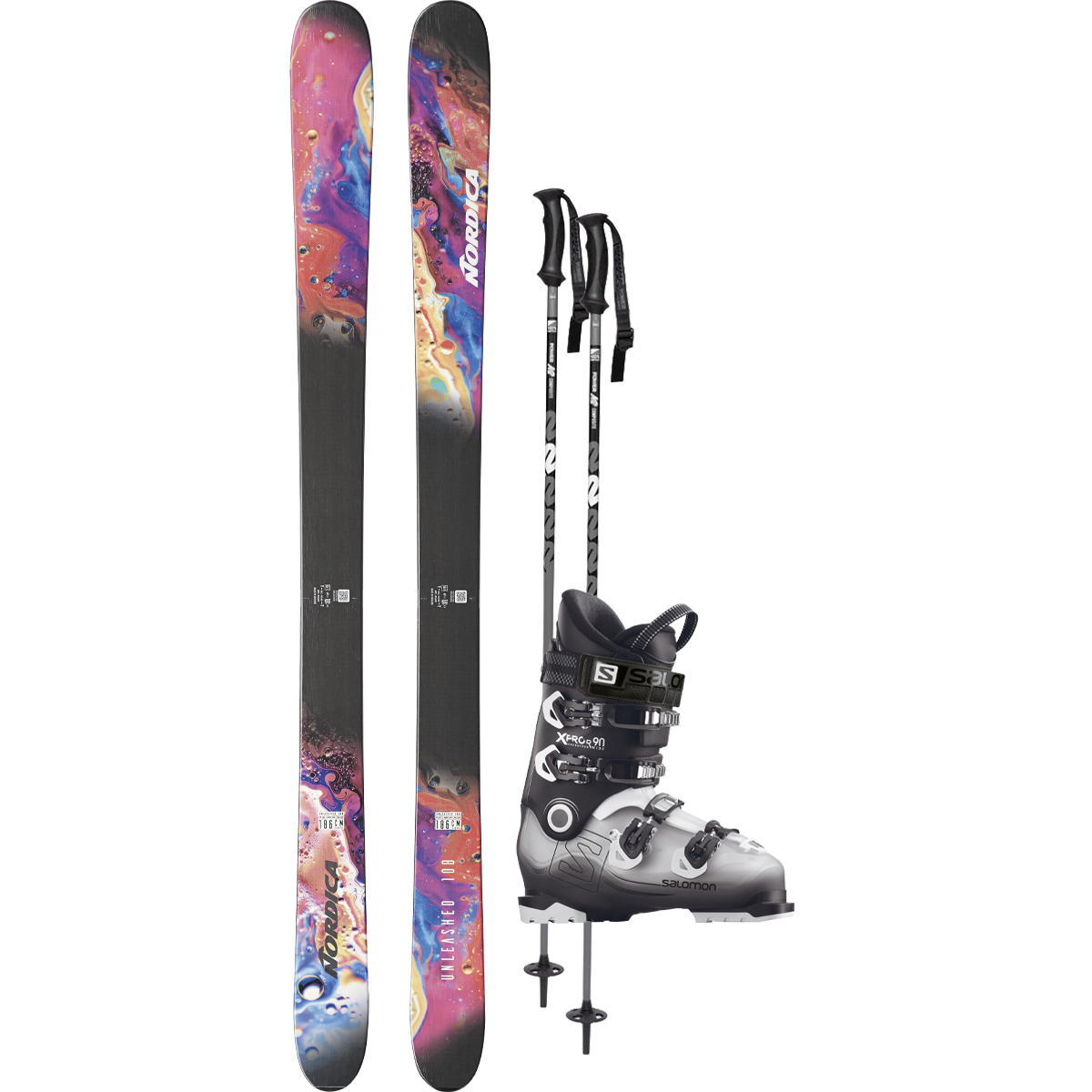 Nordica Unleashed 108 Demo Ski Package – Sports Basement