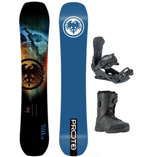 Never Summer Proto T3 FR Demo Snowboard Package – Sports Basement
