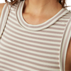 Free People Women's Kate Tee Stripe Etherea Combo collar