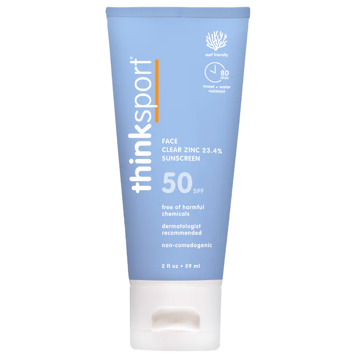 Thinksport SPF 50 Clear Zinc Active Face alternate view