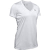 Under Armour Women's Tech Twist SS V-Neck 014-Halo Grey