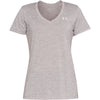 Under Armour Women's Tech Twist SS V-Neck 014-Halo Grey