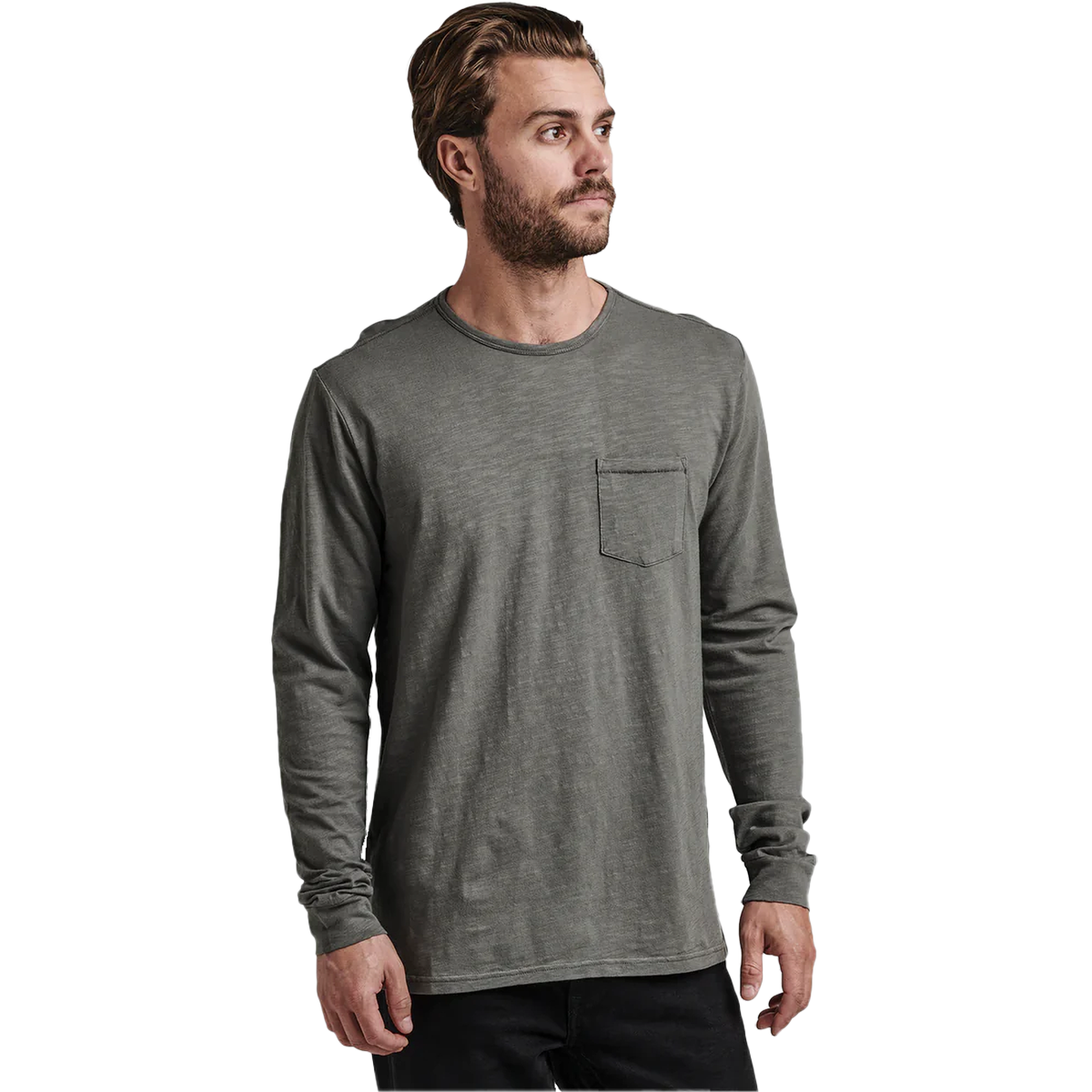 Men's Well Worn Midweight Organic Long Sleeve Tee alternate view