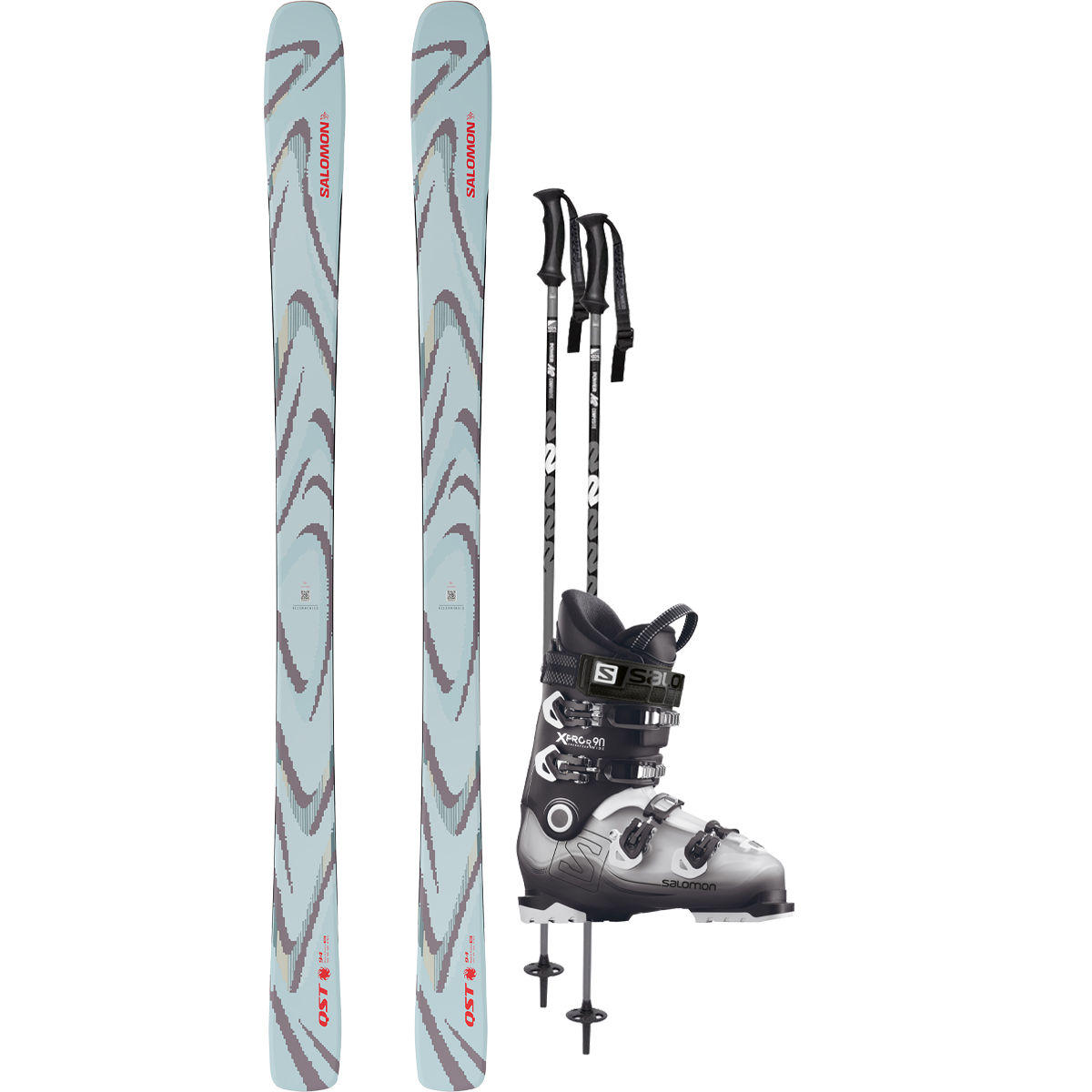 Salomon QST 94 Iced Aqua Demo Ski Package – Sports Basement