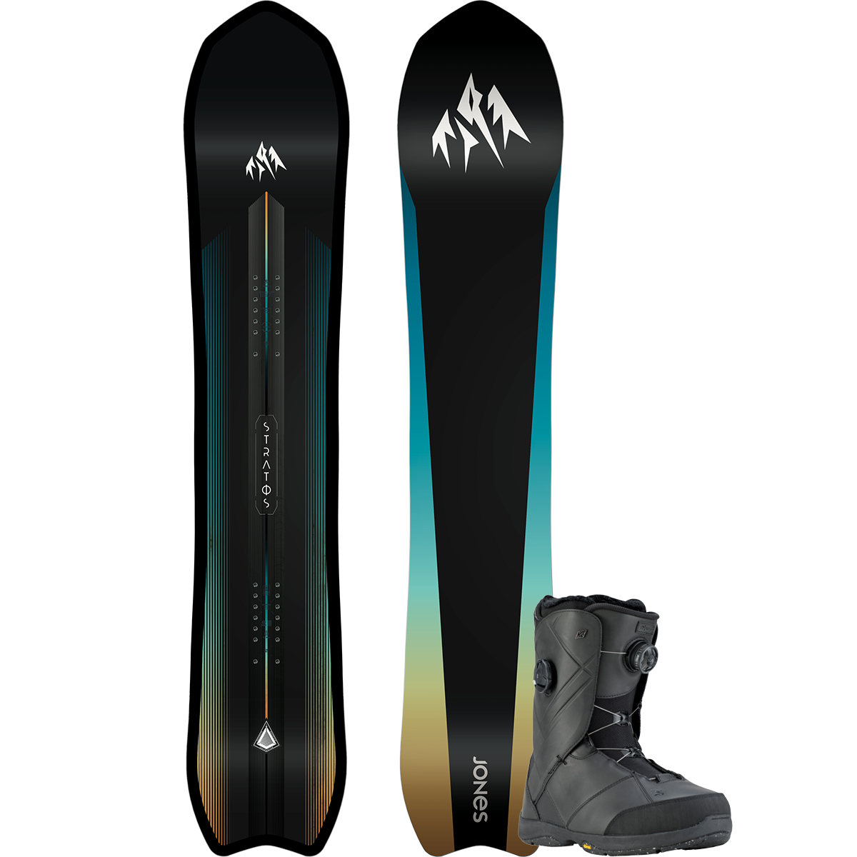 Jones Snowboards Stratos Snowboard Package alternate view